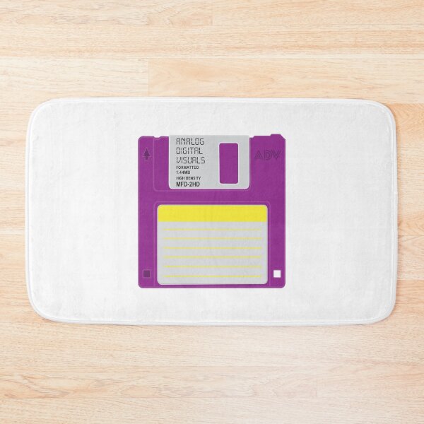 Item preview, Floppy Disk Graphic Tee – Retro Tech Y2K Streetwear Vibes (Warm Purple Colorway) Analog/ Computer designed and sold by analogdigitalvz.
