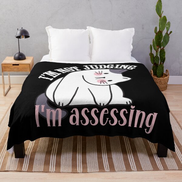 Item preview, I'm not judging I'm assessing - grumpy cat designed and sold by EvergreenWhimsy.