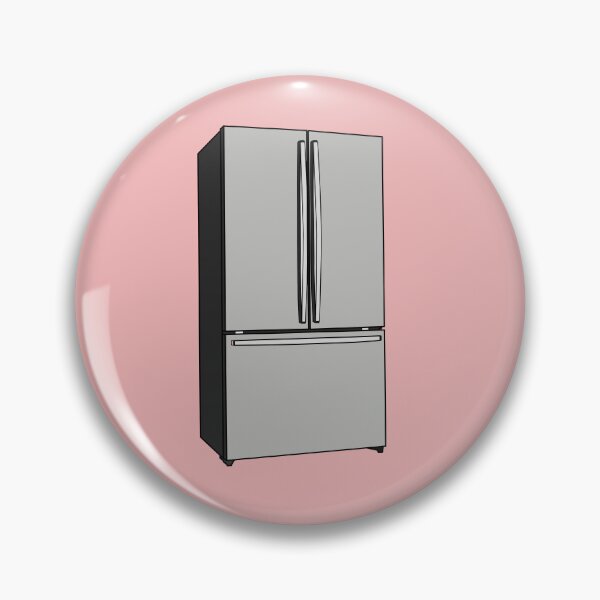 Item preview, French door refrigerator cartoon illustration designed and sold by Misscartoon.