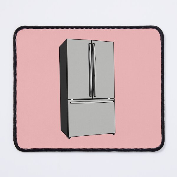 Item preview, French door refrigerator cartoon illustration designed and sold by Misscartoon.