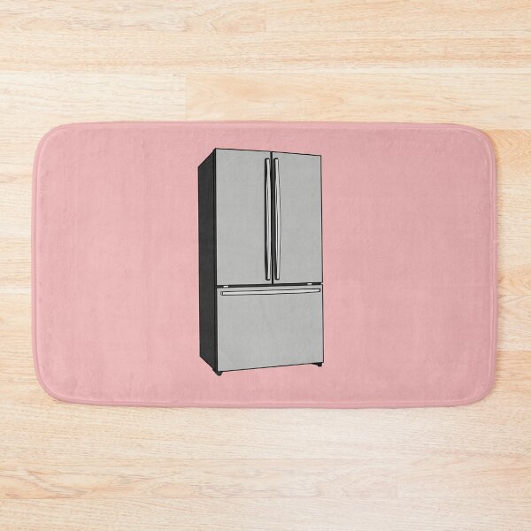 Item preview, French door refrigerator cartoon illustration designed and sold by Misscartoon.