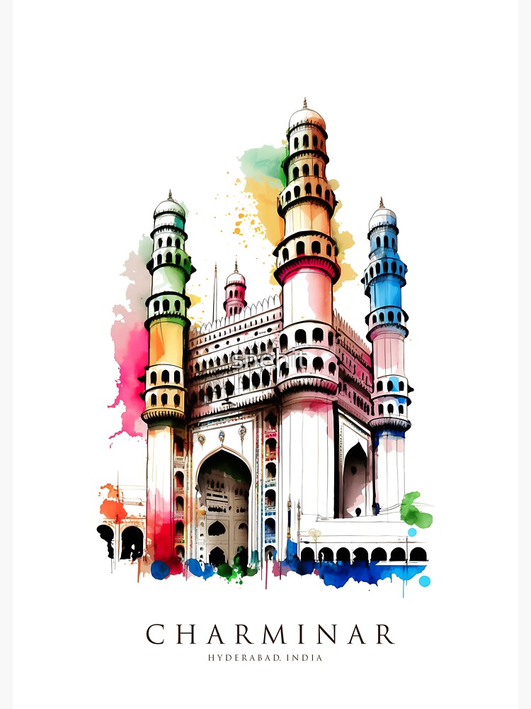 "Historic Charminar monument in Hyderabad, India." Sticker for Sale by