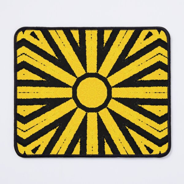 Item preview, HIGHLY Visible Yellow and Black Line Kaleidoscope pattern (Seamless) 31 designed and sold by Swabcraft.