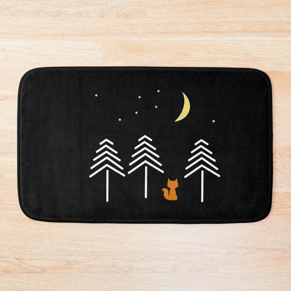 Item preview, fox night forest moon designed and sold by blankshirt.