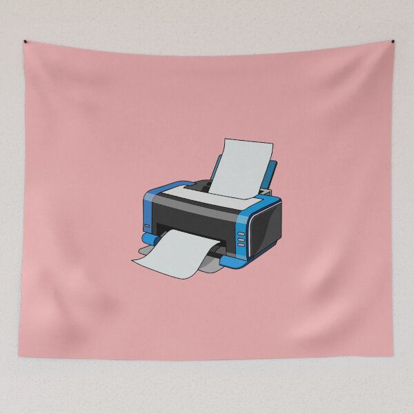 Item preview, Printer cartoon illustration designed and sold by Misscartoon.