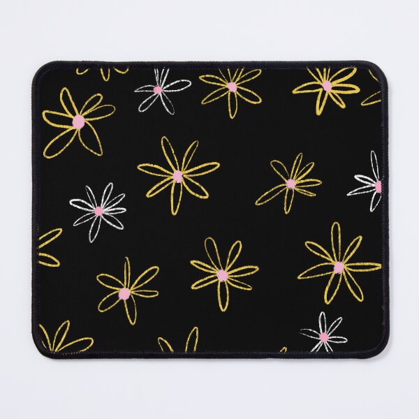 Item preview, Simple daisies on black designed and sold by pinkyfish1010.