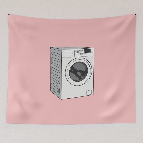 Item preview, Washing machine cartoon illustration designed and sold by Misscartoon.