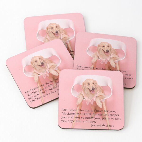 Item preview, Happy Dog and Bible Verse designed and sold by Dolieart.