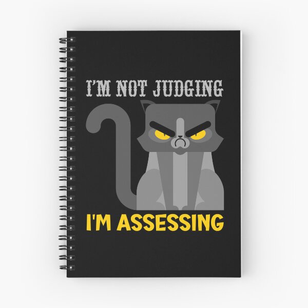 Item preview, I'm not judging I'm assessing - grumpy cat designed and sold by EvergreenWhimsy.