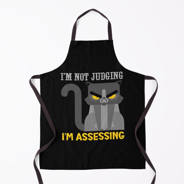 Item preview, I'm not judging I'm assessing - grumpy cat designed and sold by EvergreenWhimsy.