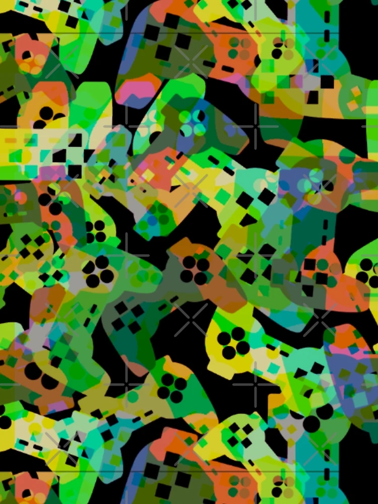 Thumbnail 3 of 3, Scarf, Controller Pattern, joystick pattern, console pattern designed and sold by Patternawy.