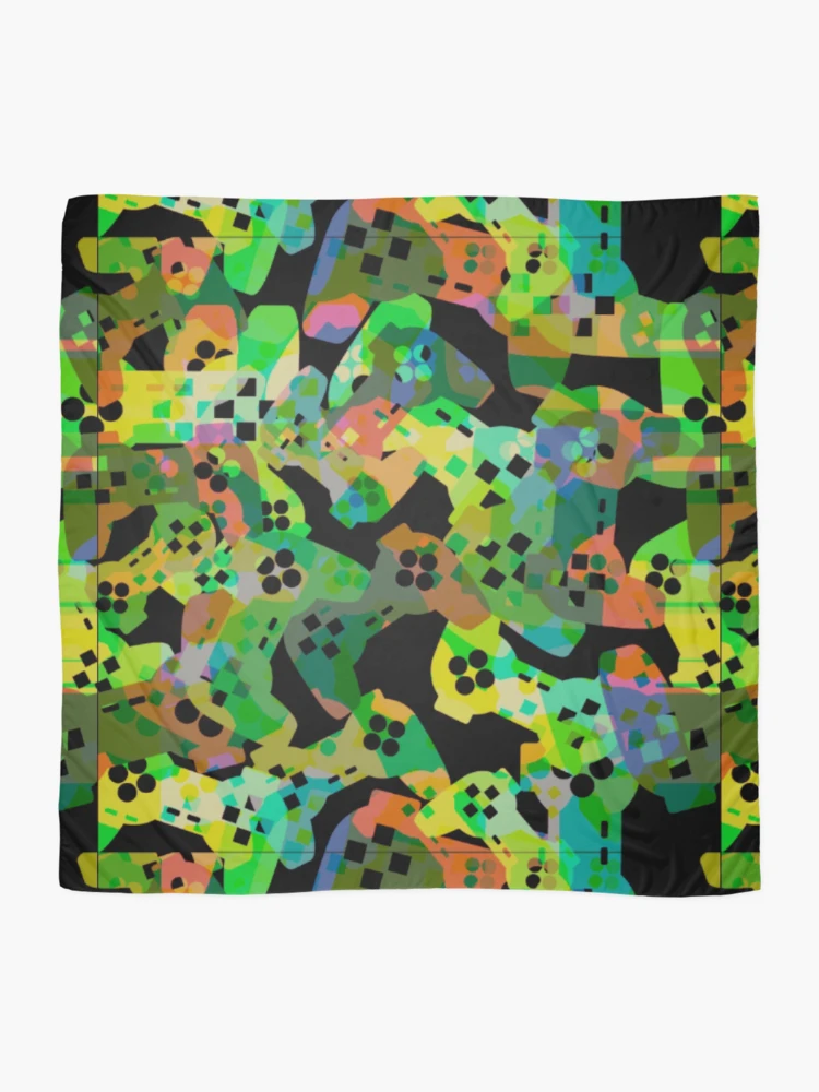 Thumbnail 2 of 3, Scarf, Controller Pattern, joystick pattern, console pattern designed and sold by Patternawy.