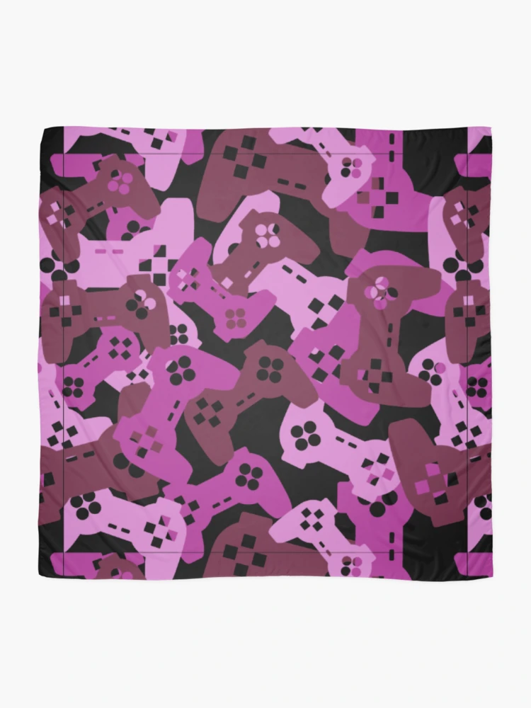 Thumbnail 2 of 3, Scarf, Controller Pattern,  joystick pattern, console pattern designed and sold by Patternawy.