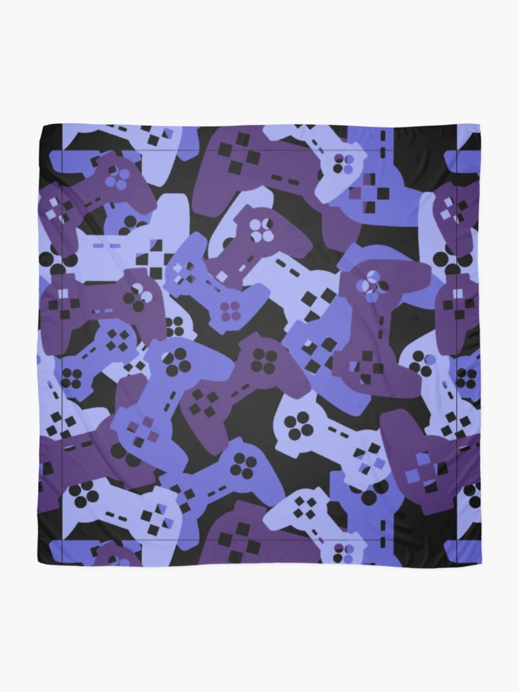 Thumbnail 2 of 3, Scarf, Controller Pattern, joystick pattern, console pattern designed and sold by Patternawy.