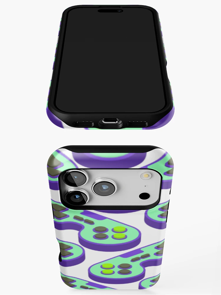 Thumbnail 3 of 4, iPhone Case, Controller Pattern,  joystick pattern, console pattern designed and sold by Patternawy.
