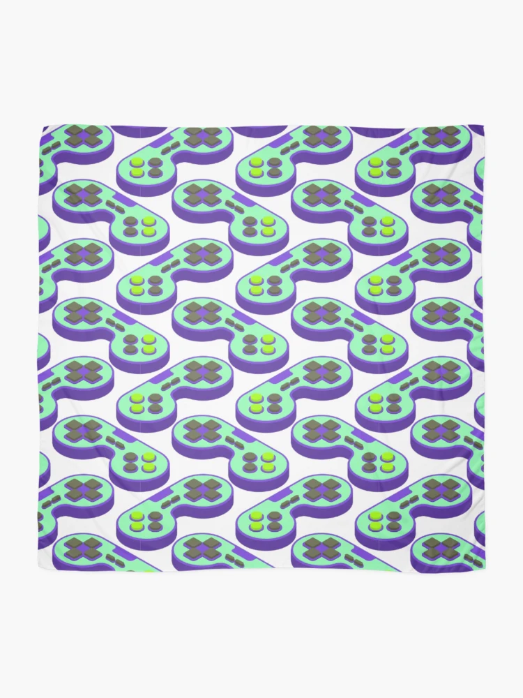Thumbnail 2 of 3, Scarf, Controller Pattern, joystick pattern, console pattern designed and sold by Patternawy.