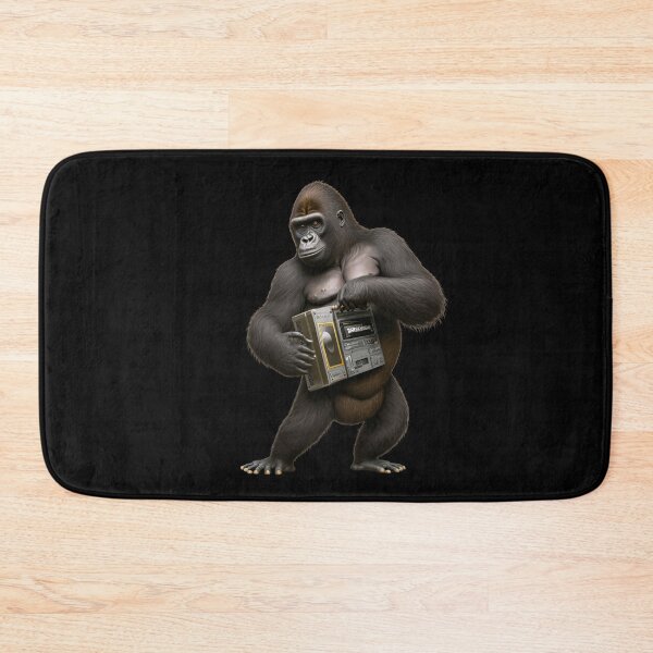 Item preview, Gorilla DJ For Music Lovers Holding Classic Cassette Player Primate designed and sold by AnimalArtPhotos.