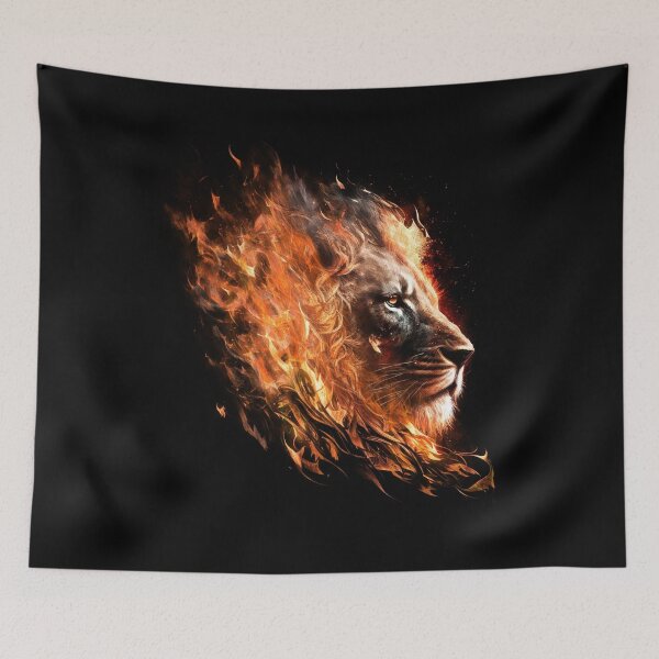 Item preview, Fire-Haired Lion Head designed and sold by Jarmo Piironen.