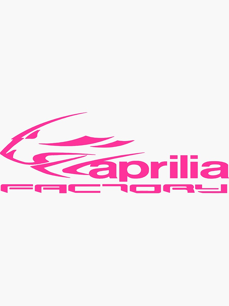 aprilia factory pink Sticker for Sale by rewnew22