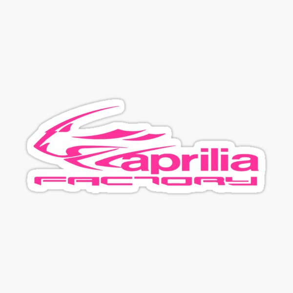 aprilia factory pink Sticker for Sale by rewnew22