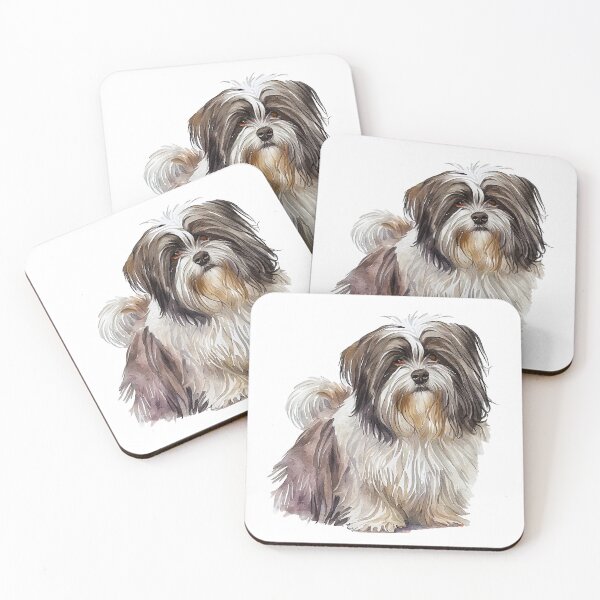 Artikelvorschau, Watercolor Painting of Havanese Small Dog Breed entworfen und verkauft von Nalaxation.