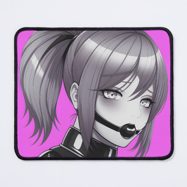 Item preview, Hentai Girl Gagged and Blindfolded Pink Background designed and sold by bnm008.