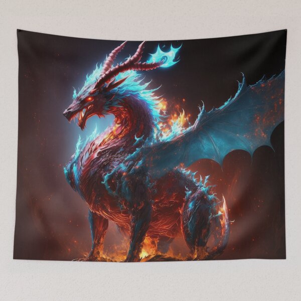 Item preview, Fire Ice Dragon Blaze and Chill designed and sold by ultra-cool.