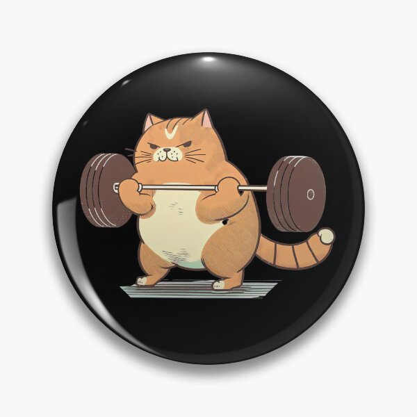 Item preview, Cat Weightlifting Work Out Funny Gym Design  designed and sold by AnimalArtPhotos.