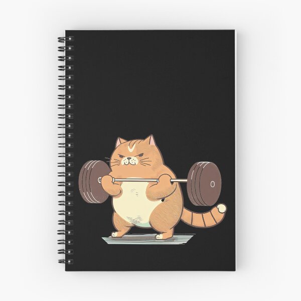 Item preview, Cat Weightlifting Work Out Funny Gym Design  designed and sold by AnimalArtPhotos.