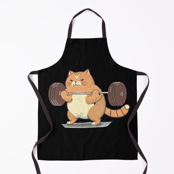 Item preview, Cat Weightlifting Work Out Funny Gym Design designed and sold by AnimalArtPhotos.