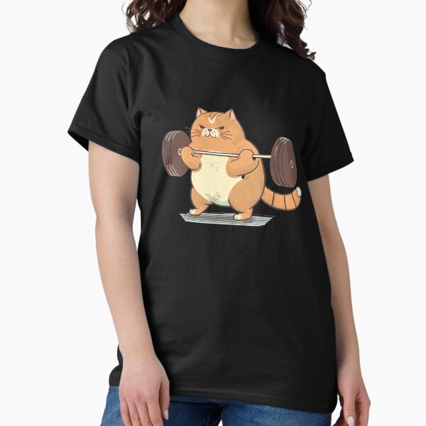 Item preview, Cat Weightlifting Work Out Funny Gym Design  designed and sold by AnimalArtPhotos.