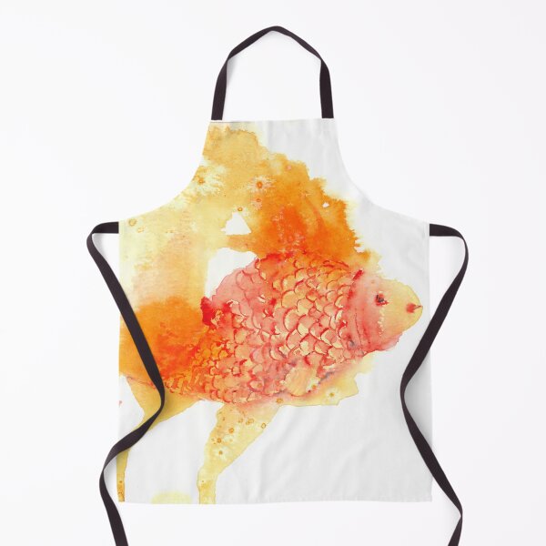 Item preview, Firefish | Loose Atmospheric Watercolor Goldfish Painting designed and sold by Valerie Englehart.