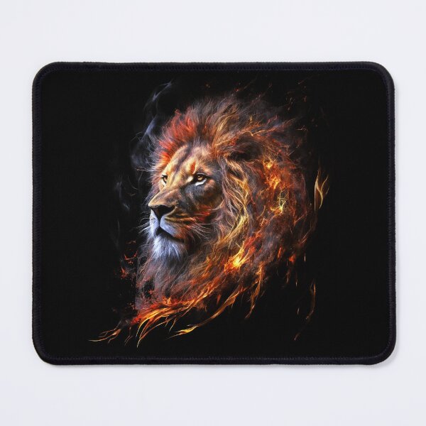 Item preview, Blazing Lion Head designed and sold by Jarmo Piironen.