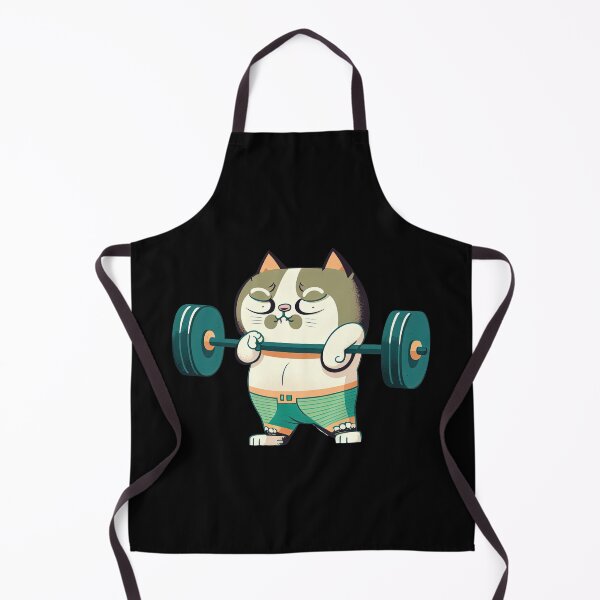 Item preview, Cat Working Out Weightlifting Workout Funny Gym Design designed and sold by AnimalArtPhotos.