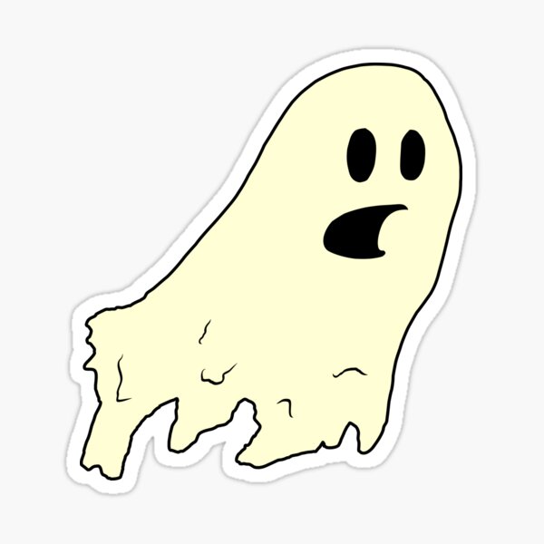 ghost (cream) Sticker
