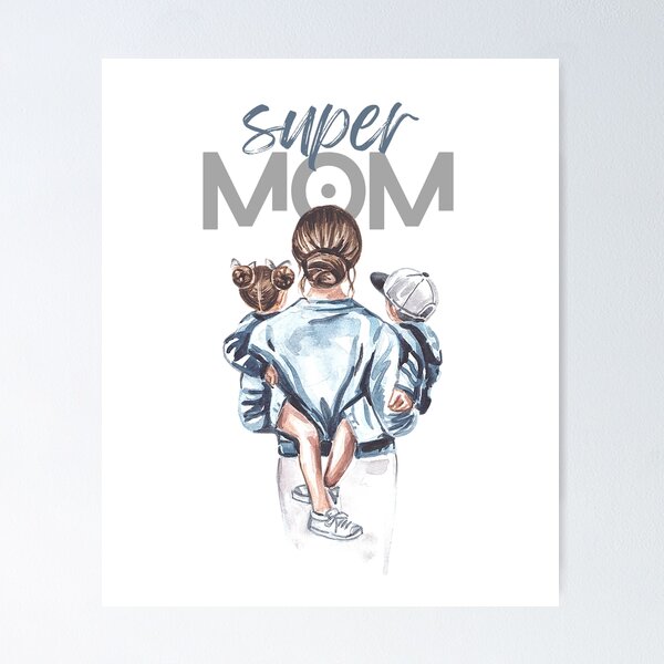 Item preview, Super mom design  designed and sold by ForDesignPro.