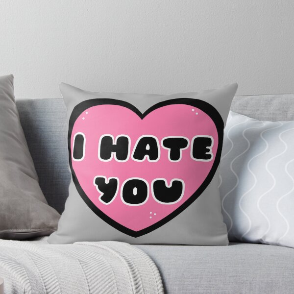 Item preview, Pink I Hate You Heart designed and sold by Bummer-Bear.