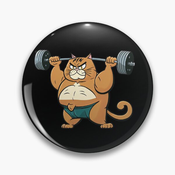 Item preview, Funny Cat Working Out Weightlifting Workout Funny Gym Design  designed and sold by AnimalArtPhotos.