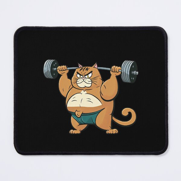 Item preview, Funny Cat Working Out Weightlifting Workout Funny Gym Design  designed and sold by AnimalArtPhotos.