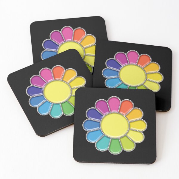 Item preview, Rainbow Flower Enamel Pin designed and sold by EnamelStudio.