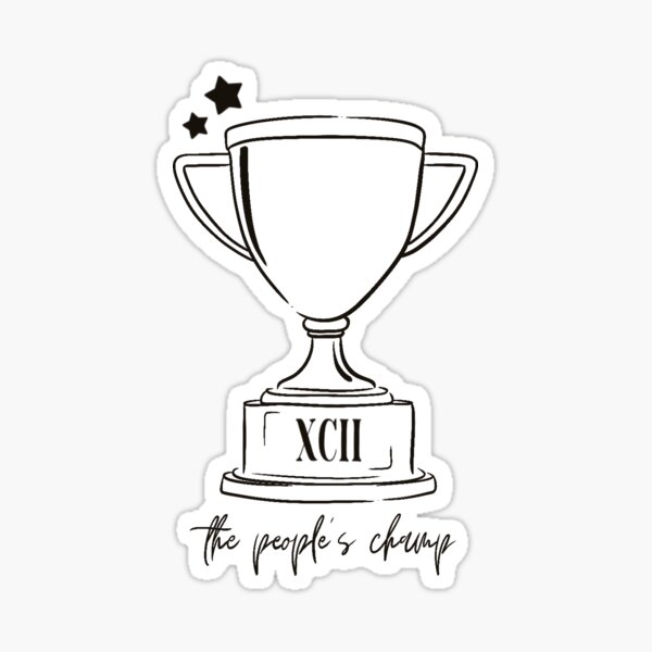 Item preview, Quinn XCII The People’s Champ Sticker  designed and sold by gabymasz17.