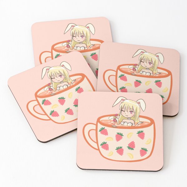 Item preview, Tokyo Mew Mew Berry | Bunny Girl Tea Cup | Anime Bunny Girl | Mew Berry | Raspberry Lemon Tea designed and sold by CloudAndStar.