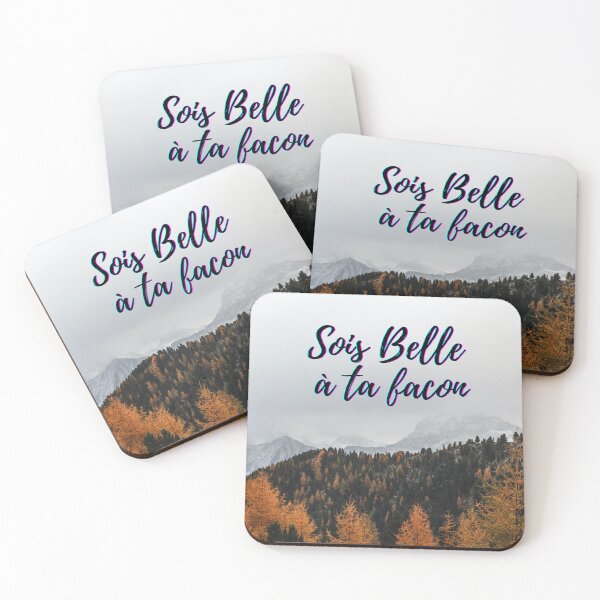 Item preview, Be beautiful in your own way - popular French quotes theme gifts  designed and sold by RebelliousRosee.