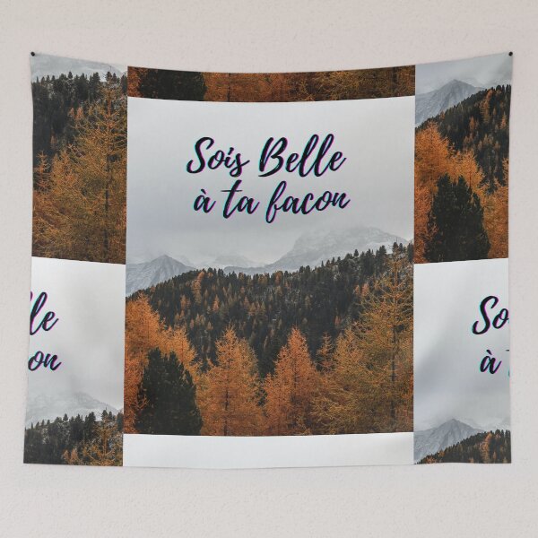 Item preview, Be beautiful in your own way - popular French quotes theme gifts  designed and sold by RebelliousRosee.