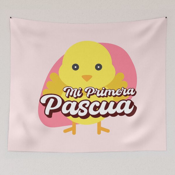 Item preview, Mi Primera Pascua My first Easter Spanish text - easter baby girl easter bunny newborn designed and sold by ALLURE-minimal.