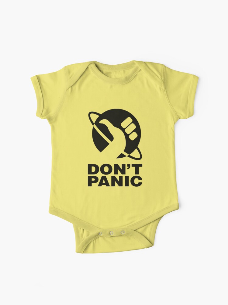 Hitchhiker's Guide DON'T PANIC Toddler Tees & Onesies • Yélo Pomélo