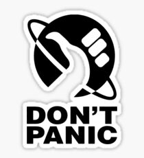 Don't Panic - Hitchhikers Guide Sticker