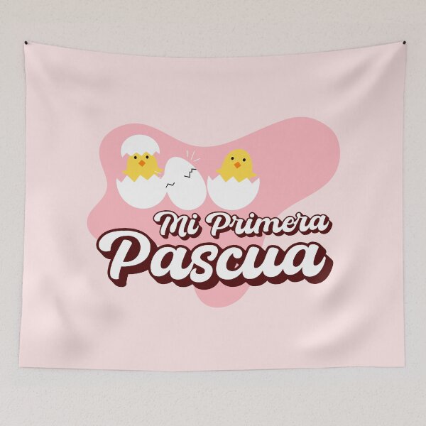 Item preview, Mi Primera Pascua My first Easter Spanish text - easter baby girl easter bunny newborn designed and sold by ALLURE-minimal.