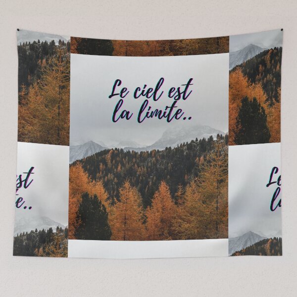 Item preview, Sky is not the limit - popular french quotes theme gifts  designed and sold by RebelliousRosee.