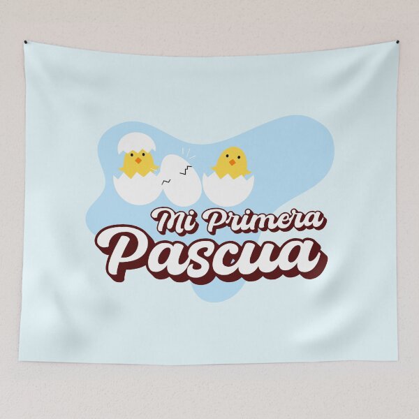 Item preview, Mi Primera Pascua My first Easter Spanish text - easter baby boy easter bunny newborn designed and sold by ALLURE-minimal.